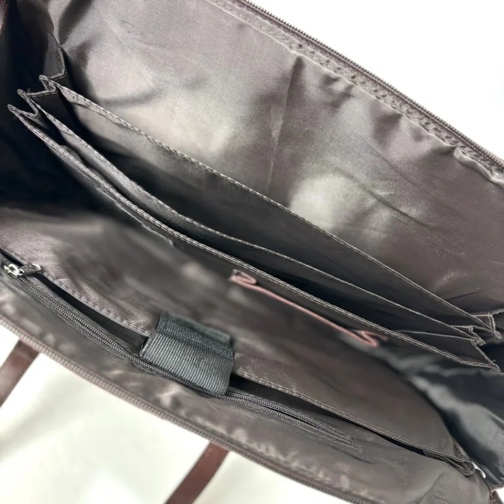 Coldwater Creek Hampton Faux Croc Laptop Computer Bag NOS NWT